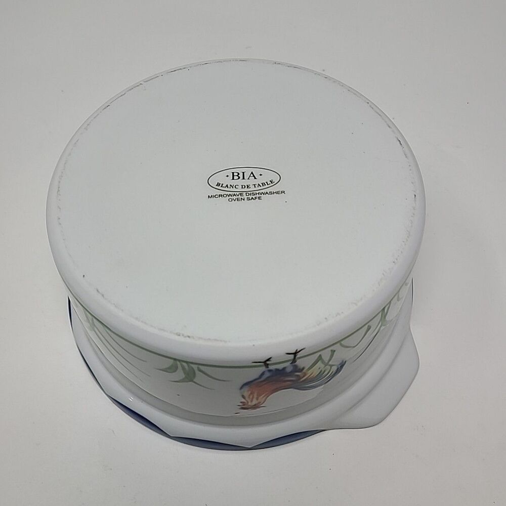 BIA Cordon Bleu, Blanc de Table “Rooster” Round Baking Casserole Dish & Lid - Picture 3 of 7